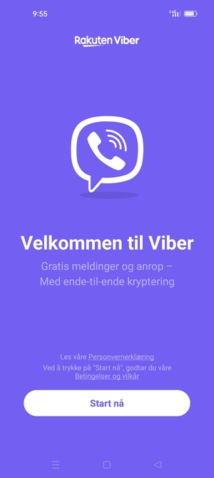 Applikasjonen er klar til bruk
