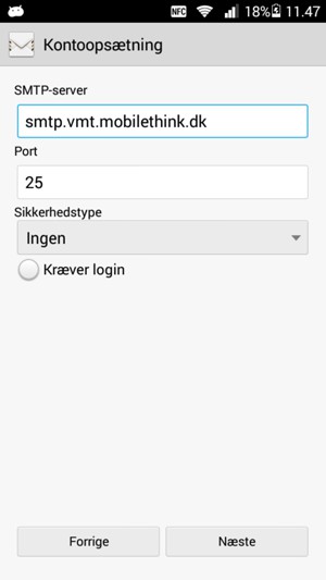 Fjern markeringen i tjekboksen Kræver login og vælg Næste