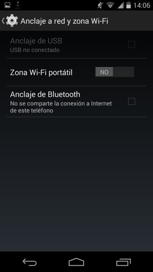 Seleccione Zona Wi-Fi portátil