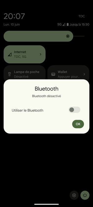 Sélectionnez OK