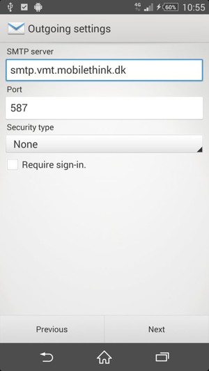 Uncheck the Require sign-in. checkbox and select Next
