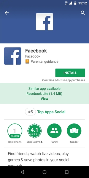 Select INSTALL