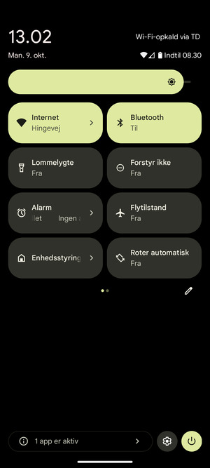 Vælg Internet