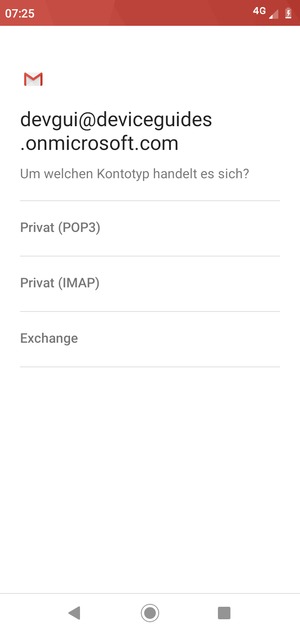 Wählen Sie Exchange