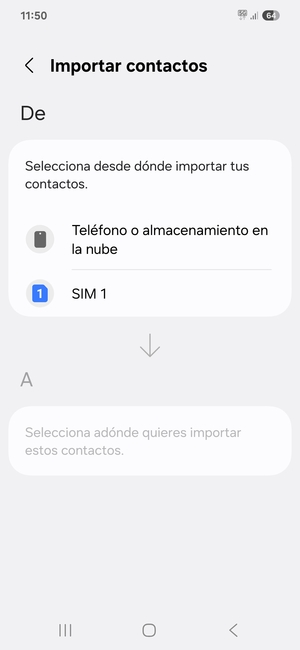 Seleccione SIM 1 o SIM 2