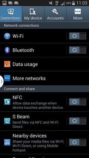 Select Connections and More networks