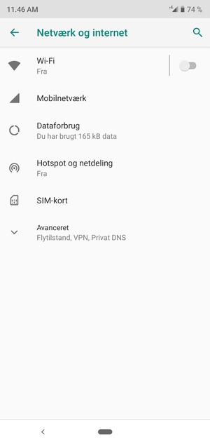 Vælg Mobilnetværk