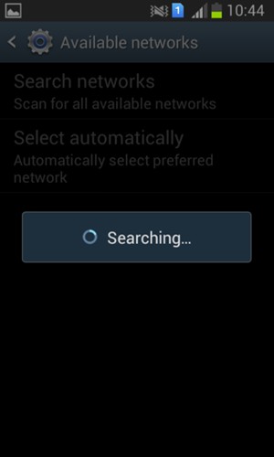 Wait for the search to finish