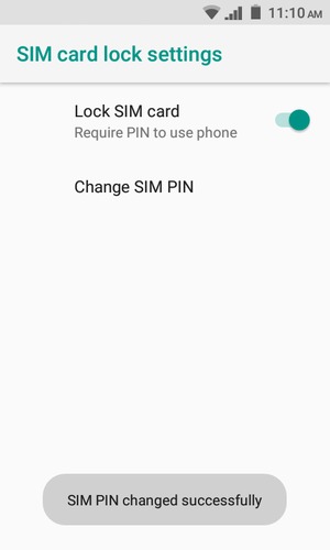 Your SIM PIN has been changed