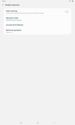 Select Access Point Names
