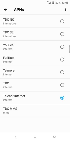 Select the Menu button