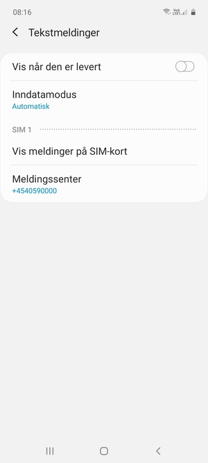 Velg Meldingssenter