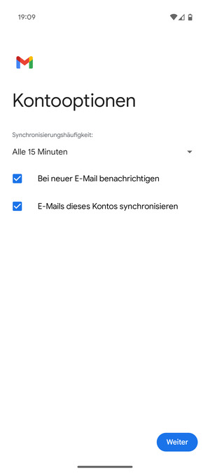 Wählen Sie Weiter