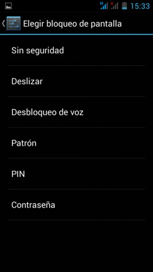 Seleccione Patrón