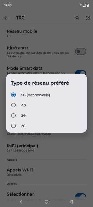 Sélectionnez votre option préférée