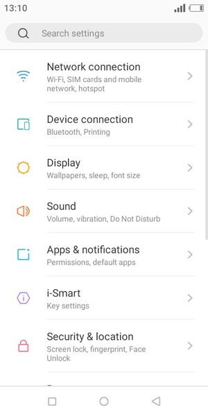 Select Network connection