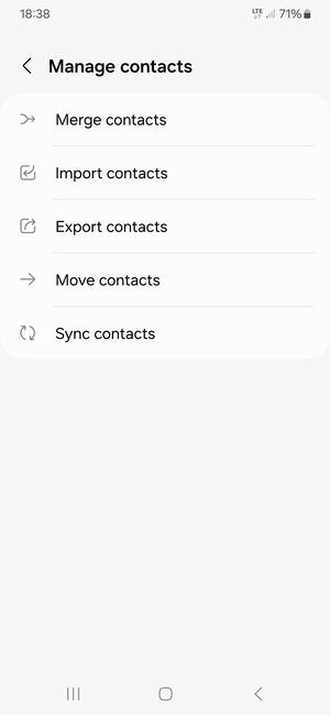 Select Import  contacts