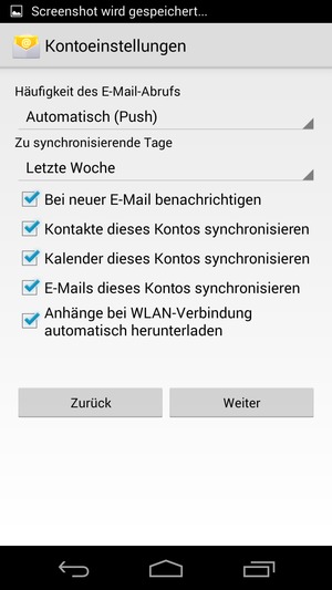 Wählen Sie Weiter