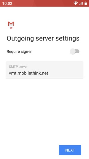 Turn off Require sign-in  and select NEXT
