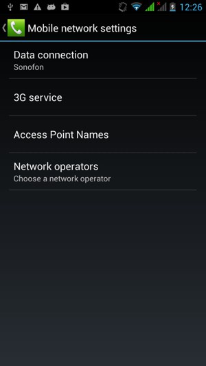 Select Access Point Names