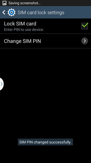 Your SIM PIN has been changed