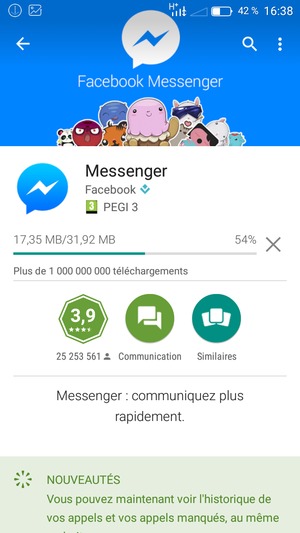 Veuillez attendre la fin de la procédure d'installation