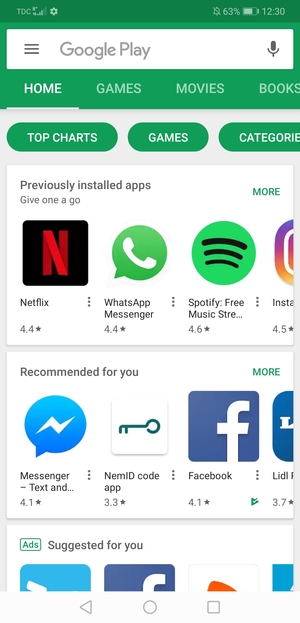 Select the Search bar