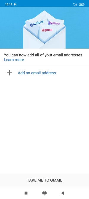 Select Add an email address