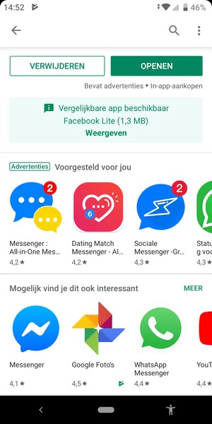 Selecteer OPENEN