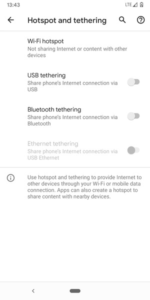 Select Wi-Fi hotspot