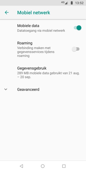 Selecteer Geavanceerd