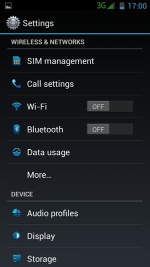 Select Wi-Fi