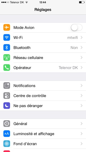 Sélectionnez Réseau cellulaire