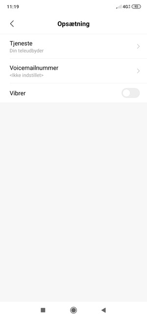 Vælg Voicemailnummer