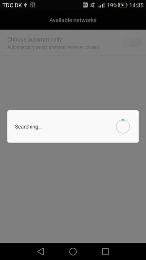 Wait for the search to finish