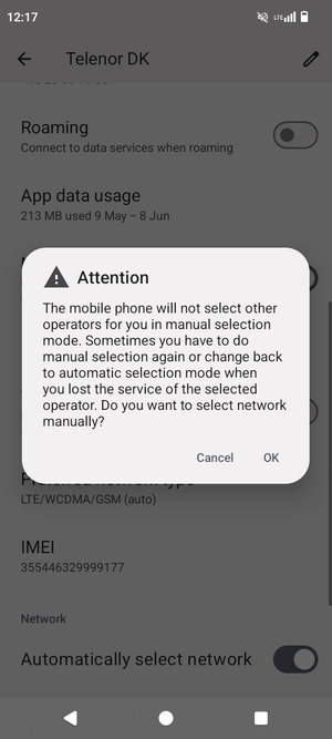 Select OK