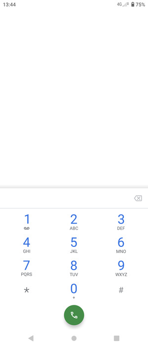 Press and hold the number 1