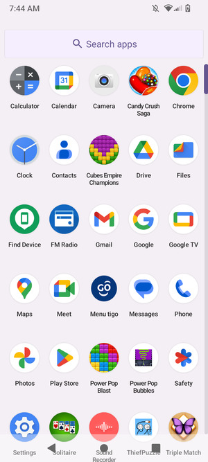 Scroll to and select Settings
