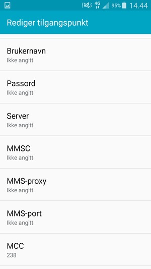 Bla ned og skriv inn MMS-informasjon
