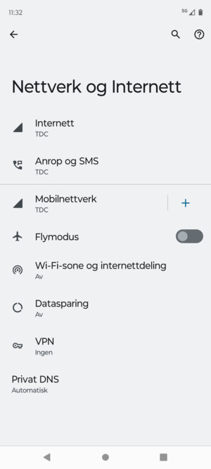 Velg Mobilnettverk