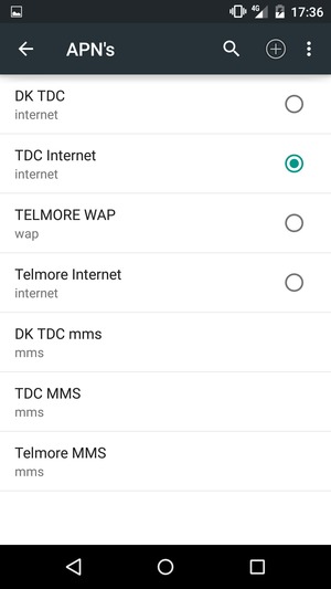 Selecteer de Menu-knop