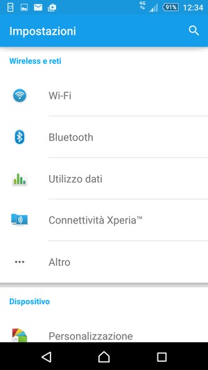 Seleziona Altro