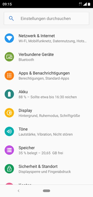 Wählen Sie Netzwerk & Internet