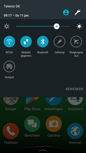 Schakel Wifi en Bluetooth uit