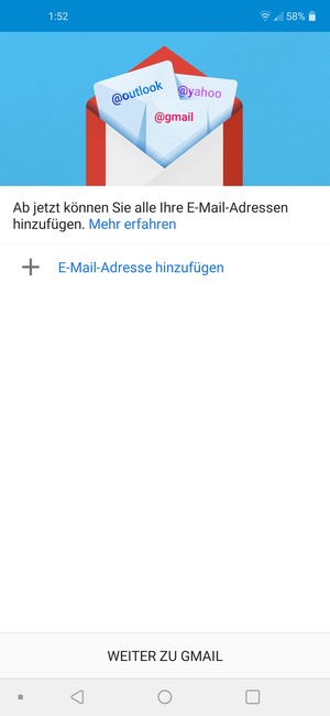 Wählen Sie E-Mail-Adresse hinzufügen