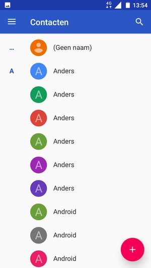 Selecteer de Menu-knop