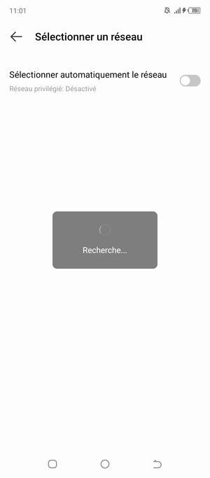 Veuillez attendre la fin de la recherche