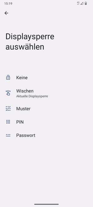 Wählen Sie Muster