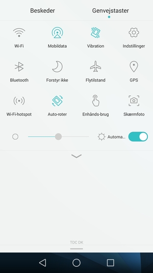 Vælg V-knappen