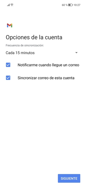 Seleccione SIGUIENTE